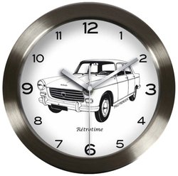 Horloge Murale Peugeot Service Jaune - Neuf, Mouvement Quartz, Thème Voiture, Made In France