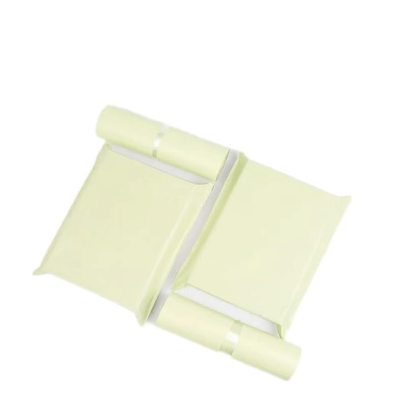 Bolsas de envío de plástico PE Opaco, Sobres exprés, Color Crema Albaricoque, con Sello Autoadhesivo, 50 Unidades(32x38x5cm)