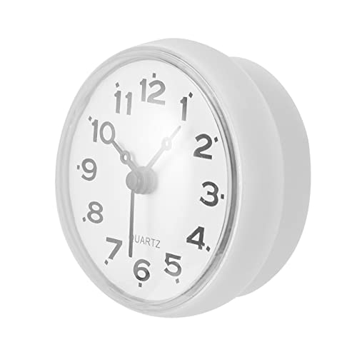 BAZEITFLOW Reloj de Pared Digital para Baño Resistente al Agua y Anti-vaho con Ventosa Silenciosa Temporizador Diseño Compacto y Fácil Lectura para Ducha y Cocina