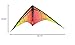 Jazz 2.0 Dual-line Sport Kite, Infrared, Ready to Fly with Flying Lines, Wrist Straps, Winder, Instructions, and Storage Bag