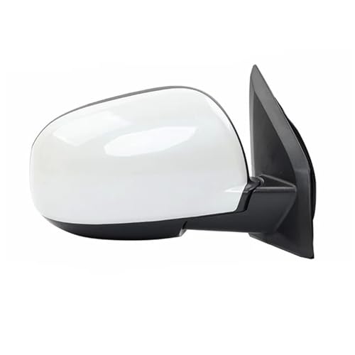 オート3/5/7/9ワイヤー電動折りたたみ式ヒーターターンライトミラー、三菱ASX 2013 2014 2015車用リアビューアセンブリに対応(9 Wire Right-White)