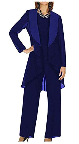 Botong-Womens-3-Pc-Mothers-Pants-Suits-For-Wedding-Evening-Dress-Suit-26W-Royal-Blue