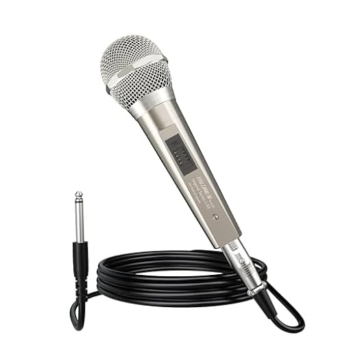 talomen Micrófono Dinámico con Cable Profesional, Vocal Cardioide de Mano, con Cables XLR de 6 m y 2 m, para Cantar, DJ, Karaoke, Altavoz PA, Amplificador y Uso en Exteriores – L52 Dorado | Ya disponible en tu tienda friki favorita! En mundofriki.es! talomen Micrófono Dinámico con Cable Profesional, Vocal Cardioide de Mano, con Cables XLR de 6 m y 2 m, para Cantar, DJ, Karaoke, Altavoz PA, Amplificador y Uso en Exteriores – L52 Dorado | Ya disponible en tu tienda friki favorita! En mundofriki.es!