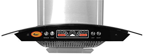 Image of SURYA Chimney for Home with Auto Clean in Stainless Steel