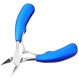 NUOBESTY Zehennagelknipser aus Chirurgischem Edelstahl mit Gebogenem Griff Nagelzange für Dicke und...