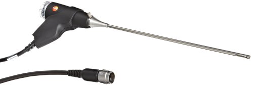 Testo 0600 9741 Compact Flue Gas Probe with 5' Hose, 500 Degree C, 6mm Diameter x 300mm Length for 327-2 Flue Gas Analyzer