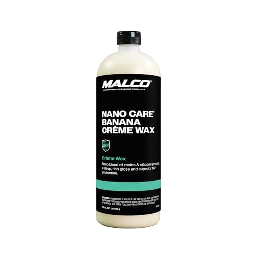 Malco Nano Care Banana Creme Wax - Deep Gloss Shine and Long-Lasting UV Protection/for Automotive, Marine and Industrial Finishes / 32 oz. (197732)