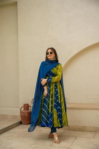 Image of ESTELA Womens 1 Anarkali Kurta 1 pant 1 Dupatta