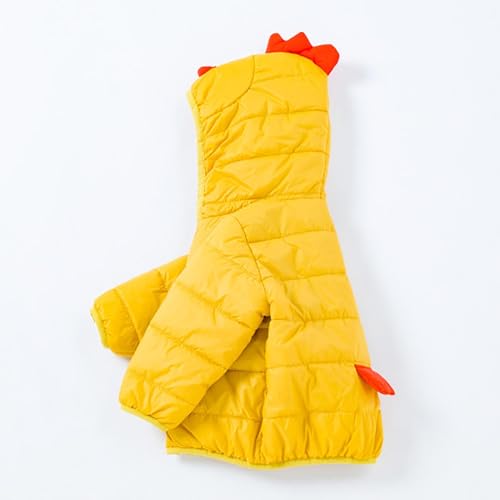 Medium Boys Winter Jacket Cartoon Chicken Thermal Top Soft Loose Casual Jacket Top2