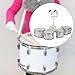 JWQFBC Marching Drum Set, Five Drums, Multi-tone, Music Drum for Beginners, Polyphonic Drum with Adjustable Stand
