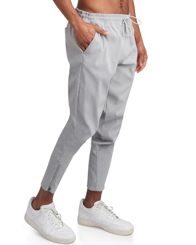 Catálogo de Pans Ropa - los preferidos. 47 Spyder - Pantalones de trabajo para hombre, ligeros y elásticos para hombres, pantalones deportivos que absorben la humedad para el trabajo o uso casual de golf, plateado, M