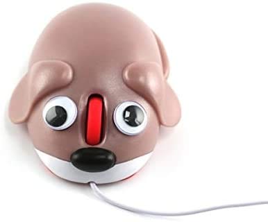 Puppy Dog Computer Mouse with Bobble Eyes and Mood Light