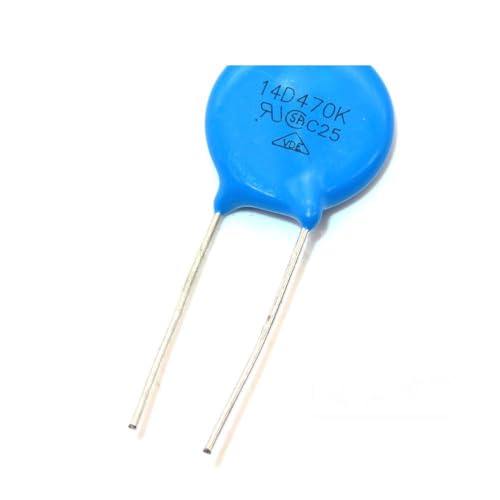 Generic 10PCS 470K Piezoresistor 14D470K 47V Varistor Resistor