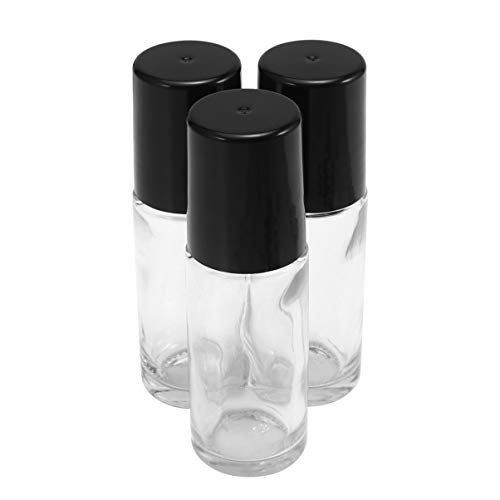 ARTIBETTER 4 frascos de 30 ml para viagem vazios portáteis transparentes, pequenos óleos essenciais