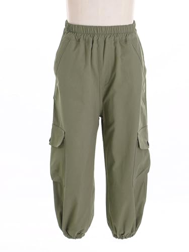 Kids Boys Girls Joggers Cargo Pants with Pockets Casual Dungarees Trousers Hip Hop Street Dance Sweatpants3
