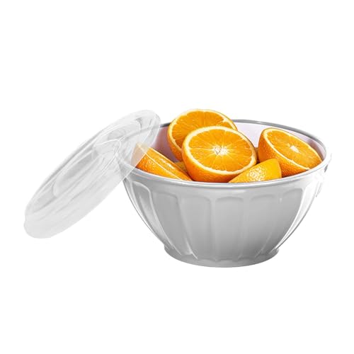 Salad Bowl - Oversized Food Bowl 46OZ | Round Lightweight Serving Bowl, Snack Bowls for Party Salad, Candy Box