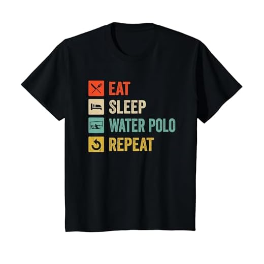 Eat Sleep Waterpolo Repetir Divertido jugador de waterpolo Camiseta