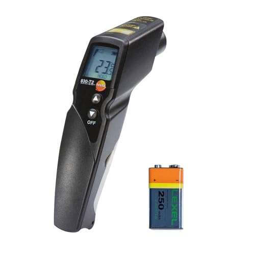 Testo 830 T2   Termómetro por infrarrojos con indicador láser de 2 haces (óptica 12:1)