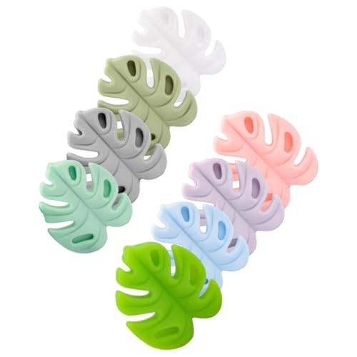 NUOBESTY 8pcs Knitting Needle Tips Stoppers Knitting Needle End Protectors Silicone Nonslip Protectors