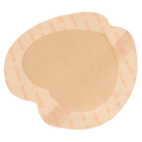  HEALLILY Parche Hidrocoloidal Sacro de Espuma Adhesiva de Silicona con Bordes Vendajes para La Llanta de La Cama para La Llanta de La Ulcera de La Pierna 18X18cm 