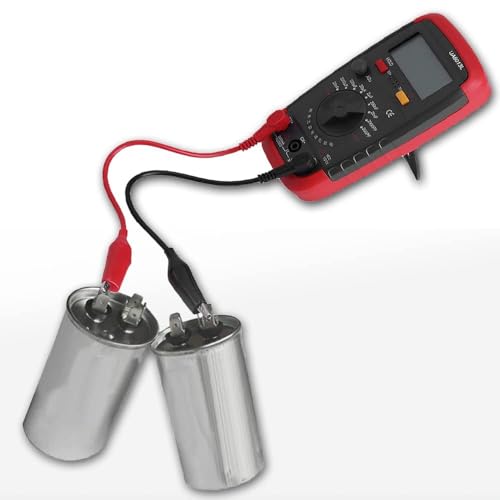 Tragbarer Digitaler Kondensatormessgerät-Tester, 6013L-Kapazitätsmessgerät mit LCD-Display, Geeignet für die Digitale Analyse Unbekannter Kondensatoren, Passende Kondensatoren