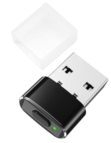 LEAPEST Maus Jiggler Unauffindbar Mini mit Switch-Taste, tragbare drahtlose USB-Maus-Mover Arbeit von zu Hause mit 3 Jiggle-Modus Plug & Play, Clicker hält Gerät aktiv verhindern Schlaf