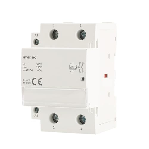 Contacteur modulaire domestique 2P 100A pour gestion hôtel et maison