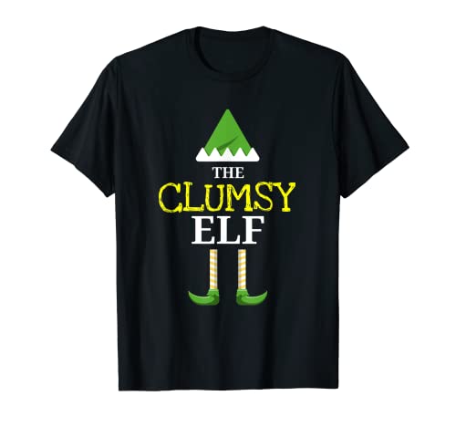 Matching Christmas Elf Family Designs: The Clumsy Elf T-Shirt