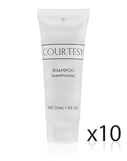 Courtesy Shampoo, Hotel B&B Guest Bathroom Travel Size, 30 ml - Pack of 10