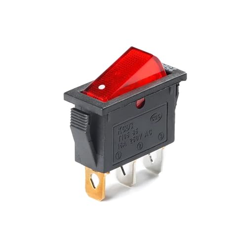 Interruptor basculante KCD3 con luz integrada 16A 250V de alta resistencia eléctrica