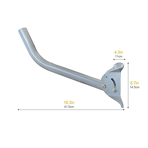 SuperBars Adjustable Antenna Mount Pole 16" Universal J Pole Mount for Outdoor Outside Home Antenna Weather Proof with 2 U-Brackets…… - Image 3