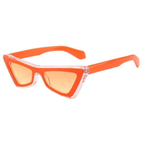 Lunettes de soleil œil de chat pour femmes avec verres de soleil à rayures en cristal