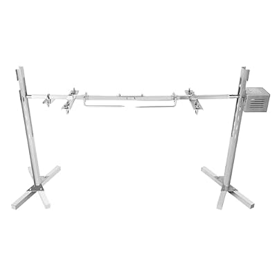 HEZHHA Outdoor Electric BBQ Grill Rack, Pig Roaster, 360° Rotating, 4.92ft Power Cord for Outdoor Camping Grilling