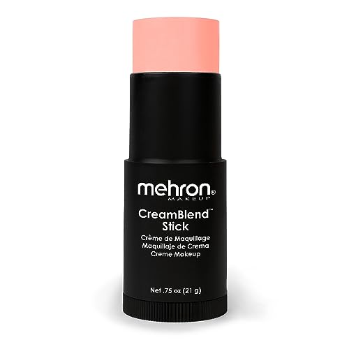Image of Mehron Makeup CreamBlend Stick | Face Paint, Body Paint, & Foundation Cream Makeup | Perfect for Halloween .75 oz (21 g) (Pastel Orange)