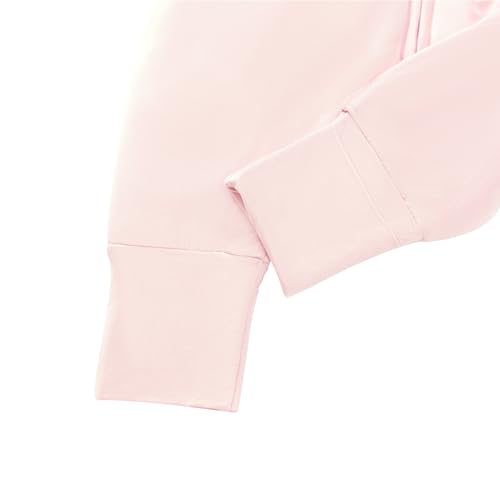 Image of Baby /Toddler Sleep Sack with Legs, Rayon from Bamboo 95% + 5% Spandex, 1.0 TOG, 2‑Way Zipper Sleeping Bag, Walker‑Friendly 18-36M Pink