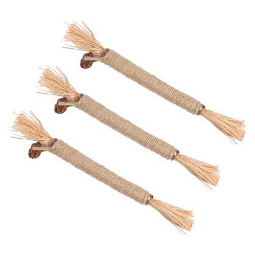 Kitten Teething Toys | 3 Pieces Natural Bite-Resistant Kitten Supplies,Cat