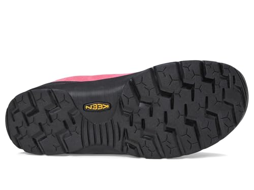 KEEN Women's Jasper Low Height Climbing Approach Style Sneakers, Pink Lemonade/Skipper Blue, 73