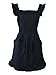 Black Temptation Kitchen Shop Delantal de Cocina Delantal Vintage de Mujer Delantal de Princesa, Negro