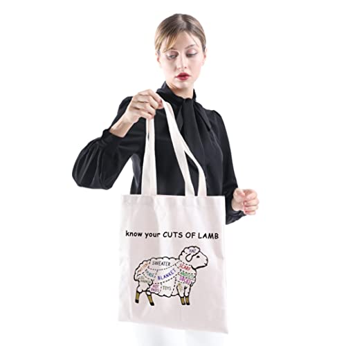 XYANFA Bolso Tote de Punto para Tejedora y Amante de Ovejas miniatura 2