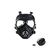 VILONG M04 Airsoft Tactical Protective Mask, Full Face Eye Protection Skull Dummy Game Mask with Dual Filter Fans Adjustable Strap for BB Gun CS Cosplay Costume Halloween Masquerade (Black)