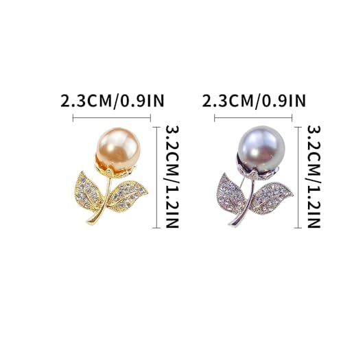Image of Elegant Floral Brooch Pins for Women, Sweater Shawl Silk Cardigan Lapel Pins, Cardigan Jewelry Suit Shirt Accessory with Crystal CZ Flowers Brooches Pins for Women