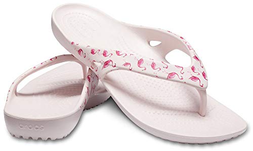 Image of Crocs Womens Casual Wear Slip On Flip Flops (Baby Pink 4)