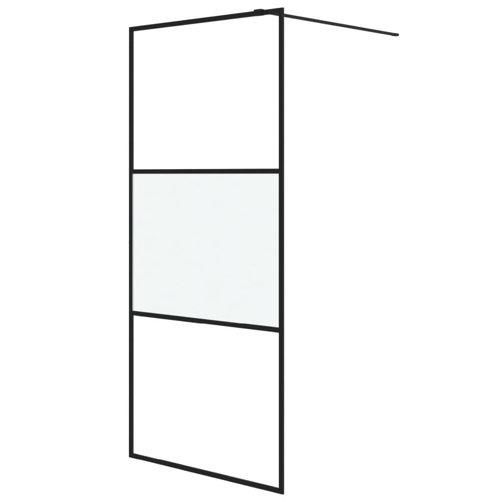 Parete Doccia Walk in 90x195 cm Vetro Semi Smerigliato ESG,Parete per Doccia Walk-in,Parete Doccia,Componenti Doccia,Pareti Doccia -152106