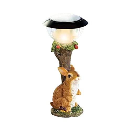 Statue étanche et lampe solaire pour sécuriser et embellir vos allées