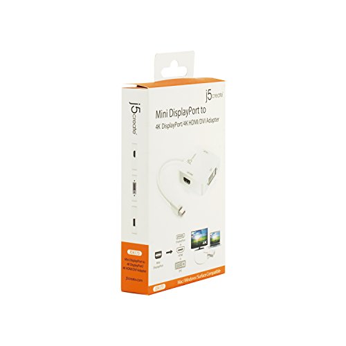 Adaptador j5create Mini DisplayPort 3 en 1 Blanco miniatura 6