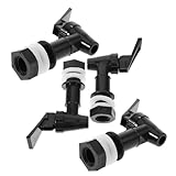 passform für glasflaschen: dieser zapfhahn wurde speziell für die verwendung mit glasweinflaschen entwickelt und bietet einen sicheren und auslaufsicheren sitz, wodurch er sich ideal für eine vielzahl von getränkeausgabeanwendungen, wasserhähnen und zapfhahnersatz eignet