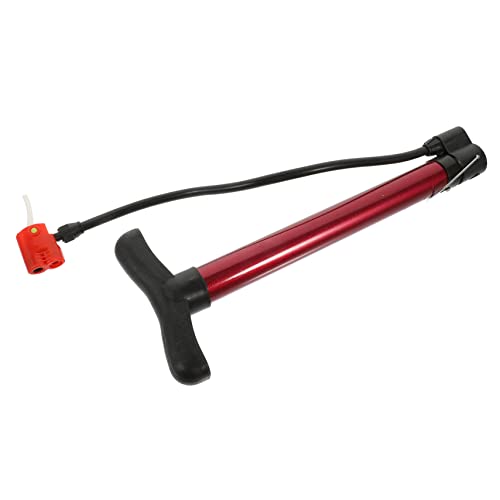 BESPORTBLE De Aire Portátil Compresor De Aire Inflador Llantas Inflable Inflador De Aire Portatil Bicicleta De Aire De Bicicleta con Manómetro Paraca Auto El Plastico Rojo