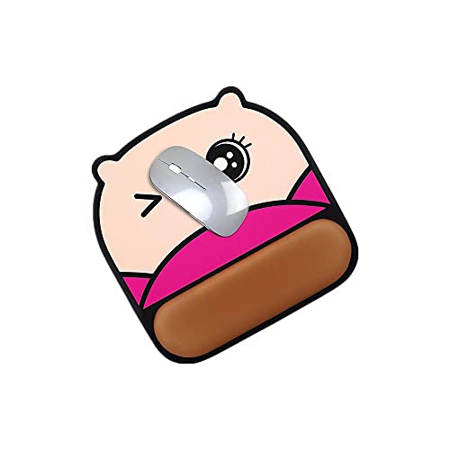 Polso da Topo da Topo Creativo Carino Tappetino per Mouse da Impermeabile Sporco Semplice-B.