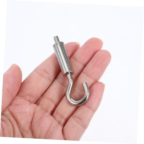 MAGICLULU 5 piezas Ganchos de Latón Resistente con Mecanismo Giratorio para Tensores de Cable para Plantas, Campanas de Viento y Señalización miniatura 3