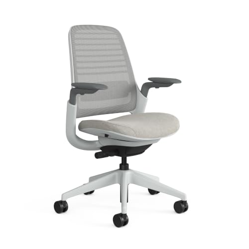 Image of Steelcase Series 1 Ergonomic Office Chair | Adjustable Lumbar Support, 4D Arms, LiveBack System | Weight-Activated Recline | 12-Year Warranty